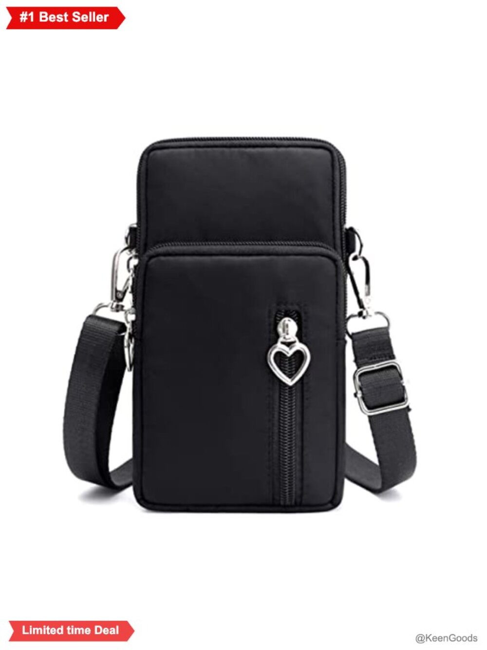 Nylon Small Crossbody Wallet Phone Bag Women Mini Purse with Strap